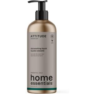 ATTITUDE Dish Soap, EWG Verified, Plant and Mineral-Based Ingredients, Vegan and Cruelty-free Household Products, Lavender and Rosemary, 16 Fl Oz