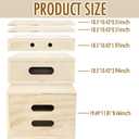 Novabright 5 Size Standard Apple Boxes for Photography, Wooden
Nesting Photography Studio Blocks, Magnetic Lid, Multifunctional, Adjusting Height, for Film Photo Shoots Photo Studio Film
