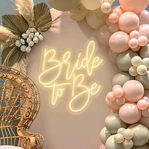 Bride to be Neon Sign,Custom Neon Sign Wedding, Engagement Party Wall Art, Bridal Shower Sign,Bride to Be Sign,Personalized Gift For Bride Size: 23inches