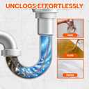 Drain Snake 25 Ft, Drain Auger Hair Clog Remover Heavy Duty Flexible Plumbing Snake Bathroom Kitchen Sink Cleaner Tools for Shower Bathtub Pipe