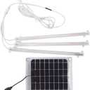 Solar Plant Grow Lamp, LED Plant Grow Light Strip, LED Grow Light for Outdoor Indoor Greenhouse(30W)