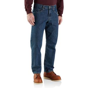 Carhartt Men's Relaxed Straight Rugged Flex Lined Jean (34W x 34L, Canal)