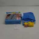 ZIZZ Baby Pool Float with Canopy - 2025 New Inflatable Baby Swim Float with UPF50+Sun Protection, Baby Infant Pool Float with Toy Play Console Adjustable Seat for Toddler Kids Aged 6-36 Months (Blue)