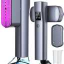 Steamer for Clothes,Portable Handheld Garment Steamer, 200ml Capacity,1000W 15s Fast Heat-UP, Leak-Proof Fabric Wrinkle Remover Ceramic Panel, 2-in-1 Dry & Wet Iron for Home and Travel- Gray&Purple