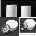 6 Pack 20 oz Skinny Tumbler Replacement Lids Plastic Splash Covers tops for 20 oz coffee cup lids Clear Cup Covers for 2.64 Inch Mouth Tumbler Cooler