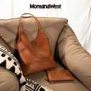 Montana West Slouchy Hobo Bags for Women Soft Designer Shoulder Purses Ladies Top Handle Handbag (1hawaiian Brown)