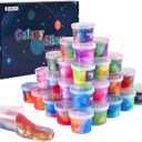 Kids Party Favors Galaxy Slime Kit, 30 Pack Bulk Rich Colorful Putty Toy, Stress and Anxiety Relief Sludge, Christmas Stocking Stuffers for Girls and Boys