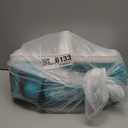 Nuby Pop-Up Booster Seat with Removable Tray - 6+ Months - Portable Booster Seat for Floor for Indoor/Outdoor Use - 3-Point Safety Adjustable Straps - Summer Travel Essentials - Stripes