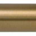 Ivilon Drapery Window Curtain Rod - End Cap Style Design 1 Inch Pole. 72 to 144 Inch Color Warm Gold