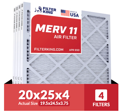 Merv 11 20x25x4 Air Filter