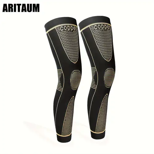 Compression Leg Sleeve - Long Knee Sleeve, Ultra-thin Leg Sleeve with Graphene Ions Infused Fabric for Knee Pain Relief, Swelling, Arthritis, Poor Circulation, Runner, Sports, One Size