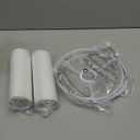 Lamp Shades Set of 2, Small Lamp Cover, White Drum Lampshades 8.7" Top x 8.7" Bottom x 7.9" High, Replacement Lamp Shades Natural Linen for Floor Lamps Table Lamps Chandelier Lamp, Assembly Required