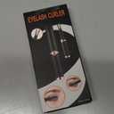 Heated Eyelash Curler - Fast Heat up in 8s - 3 Heat Modes with USB Rechargeable - Electric Eyelash Curler - Natural Curling 24 Hours Long Lasting, Anti-Burn Eyelid, Brown Black CC