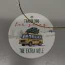 School Bus Driver Christmas Ornament 2025, Thank You Gift for Men, Ceramic Bus Driver Gift for Christmas Tree Decorations, Hanging Car Ornament, Pack Of 5