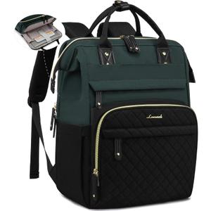 LOVEVOOK Laptop Backpack for Women, 15.6'' Waterproof Nurse Bag Teacher Work Backpack Purse for Women, Travel Computer Backpack for College Office Business Ladies