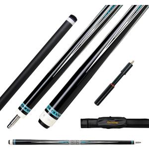 Carbon Fiber Pool Cue,11.8mm/12.5mm Low Deflection Cue Stick,Professional Pool Stick with Case (MK1+Extension)