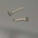 TOYOUTHS Compatible with Apple Watch Bands Women 38/40/41/42mm Dressy Slim Leather Strap with Designer Celtic Knot Interlock Buckle Bracelet for iWatch Series 11 10 9 8 7 6 5 4 SE 3 2 1, Starlight