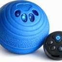 Smart Bouncing Ball for Dogs, Interactive Automatic Dog Toy with Remote Control, Bite-Resistant Pet-Safe Material, 3 Play Modes, USB-C Rechargeable LED Dog Ball for Small Medium Dogs (Blue)