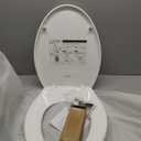 Universal Toilet Seat Elongated Soft-Close Cover, Oval Toilet Seat, White