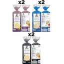 Quaker Large Rice Cakes, 3 Flavor Topper Variety Pack, Pack of 6