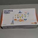 Baby Crib Mobile with Music and Lights, Baby Mobile for Crib with Black and White Baby Toys, Remote Control, Moon and Star Projection, Funny Rotation Crib UFO Toys for Baby Boys Girls