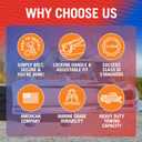 Trailer Coupler 2 Inch Ball, Compatible with 3 Inch Channel Width, Marine Grade, Class III, Straight Tongue, Boat Parts and Trailer Accessories