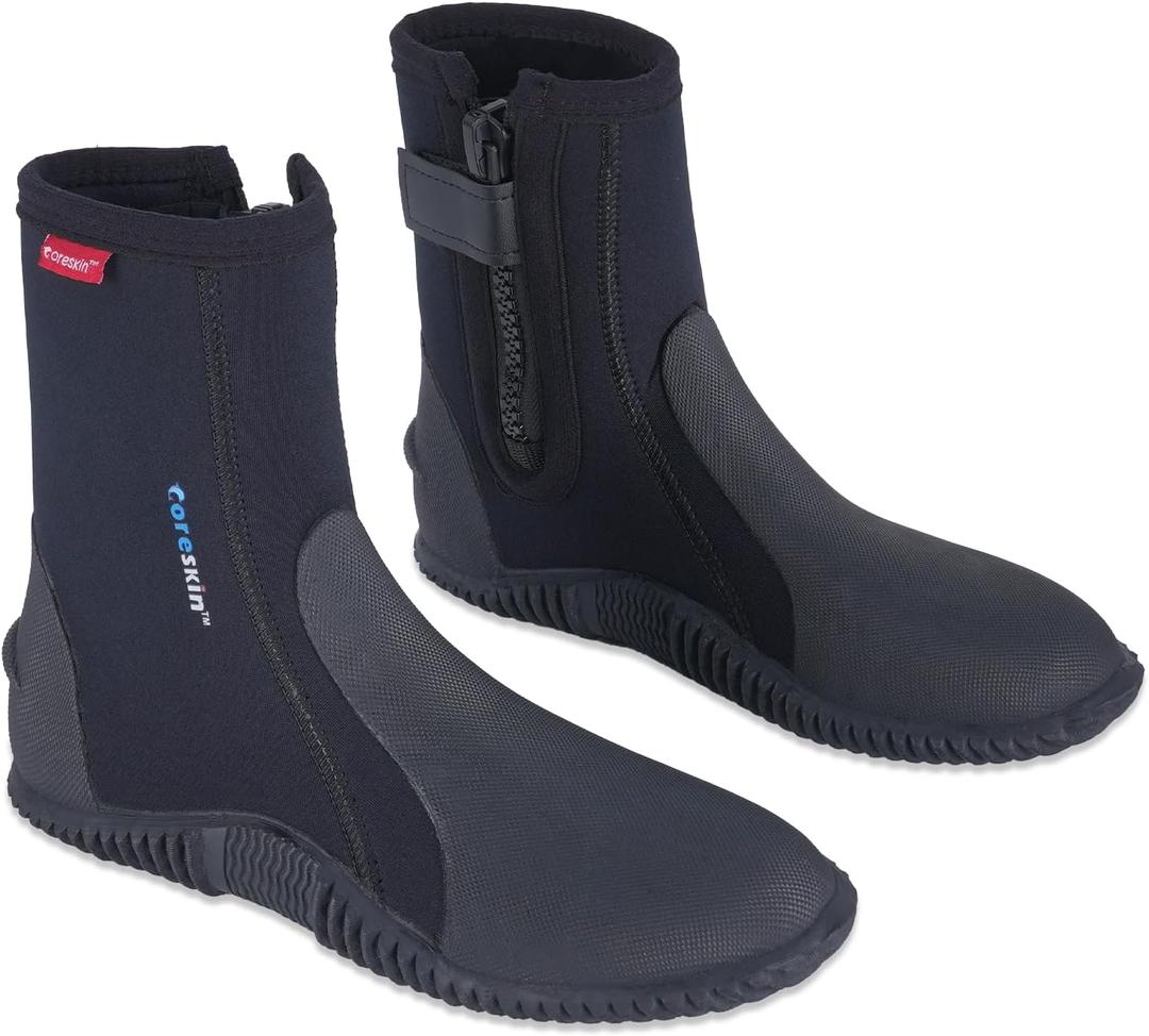 Neoprene Dive Boots 5mm with Anti-Slip Sole for Water Sports, Scuba Diving, Snorkeling, Rafting, Kayaking, Size 14