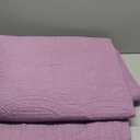 Exclusivo Mezcla King Size Quilt Bedding Set, Lightweight Dusty Lavender Quilts King Size for All Seasons, Soft Microfiber Bedspreads Coverlets Bed Cover with Leaf Pattern, 3 Piece (King (104''X96''))