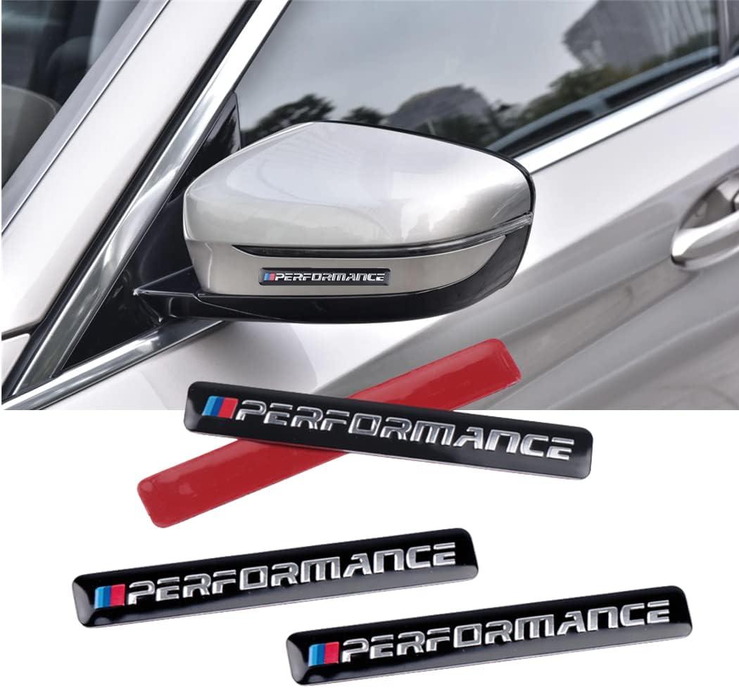 Car 3 Color Classic Badge Metal Sticker is Suitable for car Windshield Side Mudguard Bumper Trunk Hood and car Interior and so on（4PCS Black）