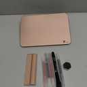 Rose Gold Glossy Mirror Mini Desktop Pure Glass Whiteboard, Small Desktop Dry Erase Board, Desk White Board Dry Erase with Accessories, Stenography Artifact for Office Homeschooling Dcor, 8x6 Inches