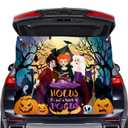 EggSun Halloween Trunk or Treat Car Decorations Kit for SUV, Hocus Pocus Witch Sisters Car Archway Garage Decor Stickers, Haunted Garage House Door Outdoor Decor Entryway Archway & Party