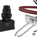 BBQ Future Double Ignition Kit for Catering Equipment Stove, Electronic Igniter with Ceramic Electrode High Spark Plug Wire, Grill Ignitor Replacement Parts