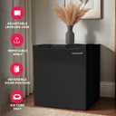 Frigidaire EFR115 Mini Refrigerator - Energy Saving - CFC Free - Slide Out Shelves - Ideal for for Dorm, Office, RV, Garage, Apartment - 1.6 Cubic Feet, Black, 1.7 Cu. Ft.