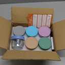 DRKIO 6 Pack Glass Baby Food Storage Containers - 4 Oz Baby Food Jars with Lids Baby Food Maker Microwave Dishwasher Freezer Safe 100% Leak Proof BPA Free Reusable