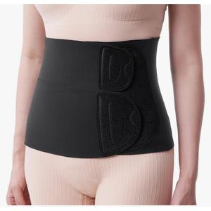 Momcozy Ergowrap Postpartum Belly Band, 3D Abdomen Lifting & Ergonomic Back Support Abdominal Binder, Seamless & Invisible Wrap Shapewear for Postpartum C-Section Recovery, Daily Wear, Exercise M