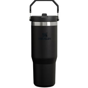 Stanley IceFlow Stainless Steel Tumbler - Vacuum Insulated Water Bottle for Home, Office or Car Reusable Cup with Straw Leak Resistant Flip Cold for 12 Hours or Iced for 2 Days, Black 2.0, 30oz