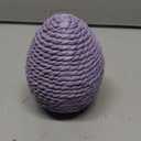 HH 5IN WOVEN RESIN EGG DECOR LAVANDA