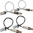 4PCS Oxygen Sensor Upstream & Downstream Compatible with Cadillac Escalade 15-18 / Chevrolet Silverado 1500 14-17, Suburban Tahoe 15-18 / GMC Sierra 1500 14-17 12659516 12657188