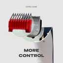 Professional Coarse + Fine 5-in-1 Clipper Blades (2-Pack) for 580 Series  Adjustable 0.62.8mm Detachable Metal Blades, Wahl Compatible, Steel Comb Ready