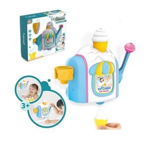 Bubble Ice Cream Maker Bath Toy,Foam Pretend Cake Shower Toys,Educational Toddler Bath Toys with Suction Cups for Ages 2 and Up