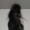 Long Straight Remy Hair Wigs Natural Black Heat Resistant Fiber Hair Full Machine Wig with Bangs Cosplay Party Wig For Fashion Women (24 Inch)