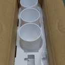 iHave Toothbrush Holders for Bathrooms, 3 Cups Toothbrush Holder Wall Mounted with Toothpaste Dispenser - Large Capacity Tray, Cosmetic Drawer - Bathroom Accessories & Bathroom Organization Storage (White)