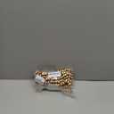 Christmas Wooden Bead Garland Wood Bead Garland Christmas Tree Decorations for Xmas Holiday Favors, 12 Feet (Gold)