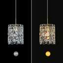Modern K9 Crystal Pendant Lights Kitchen Island,1 Lighting Gold Chandeliers for Dining Room Light Fixtures Over Table,Hanging Chandelier for Kitchen Island Entryway Bathroom BedHead Light