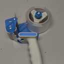 Pacific Mailer 2 Inch Tape Gun Dispenser with 2 Inch Carton Packing Tape, Lightweight Industrial Side Loading Tape Dispenser - Blue