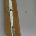 OFFO Shower Arm with Flange, 24 in Brushed Nickel Ceiling Mount Replacement Rain Shower Head Straight Arm Ceiling-Mounted For Fixed Shower Head & High Pressure Rain