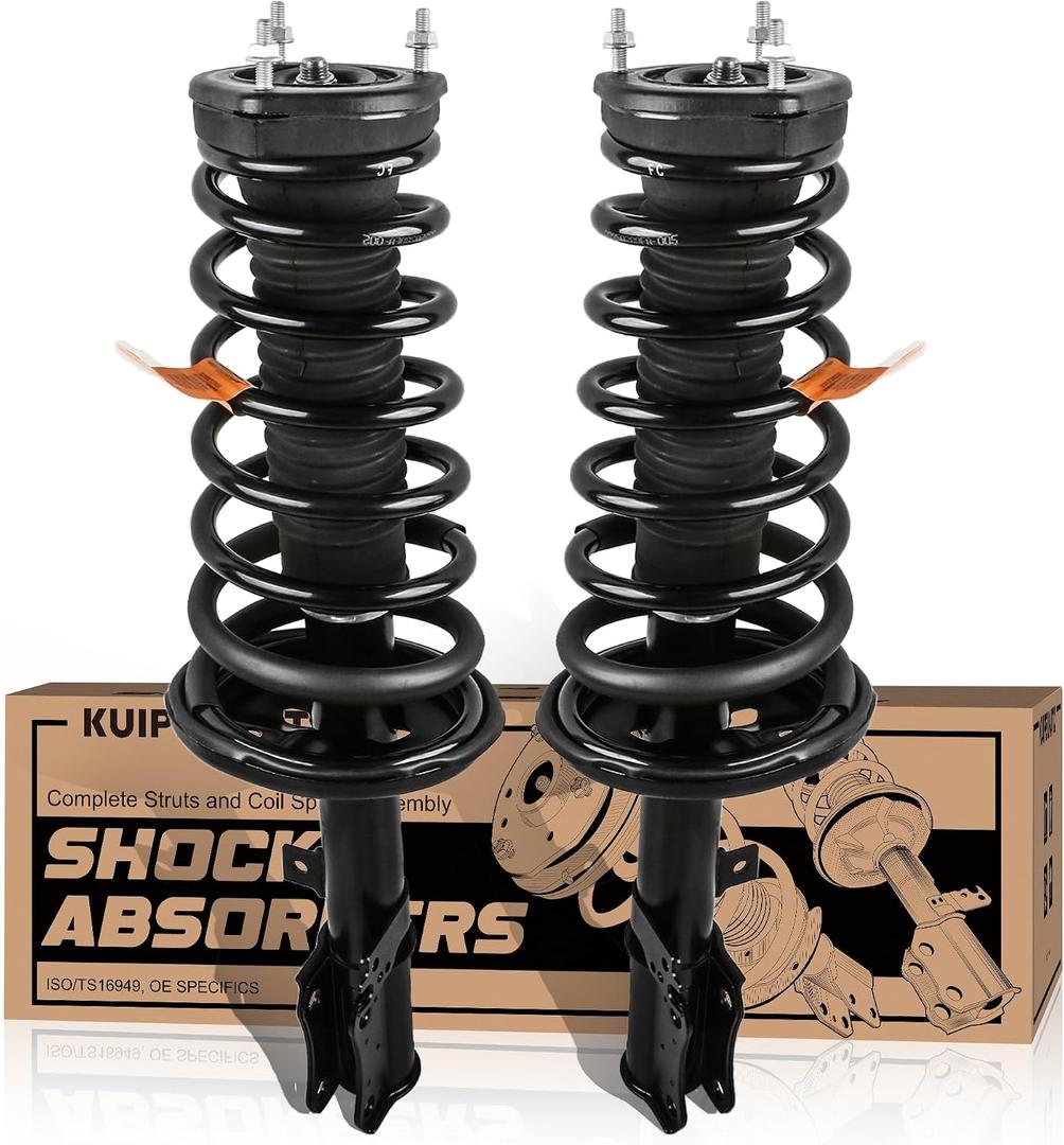KUIPERAUTO 2PCS Rear Complete Strut Assembly 171492 171493 Spring Coil Springs Shock Absorber Compatible for 2002-2003 Lexus ES300/ Toyota Camry