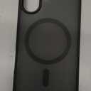 SUPFINE Magnetic for iPhone 17 Case (Compatible with MagSafe)(Military Grade Drop Protection) Translucent Matte Shockproof with Anti-Fingerprint Phone Cover,Black