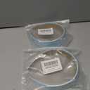 2 x Light Blue Headband for Women 2 inch Wide Thick Blue Head Bands for Women's Hair Non Slip Fashion Womens Headband Satin Cute Light Blue Headbands for Girls