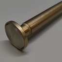 Ivilon Tension Curtain Rod - Spring Tension Rod for Windows or Shower, 24 to 36 Inch. Warm Gold